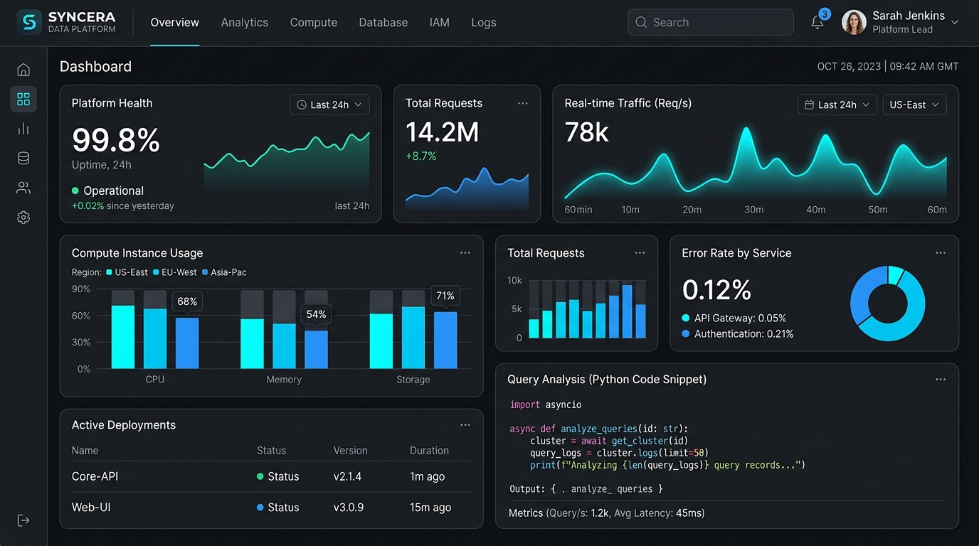 Dashboard de Sys2Mind Software